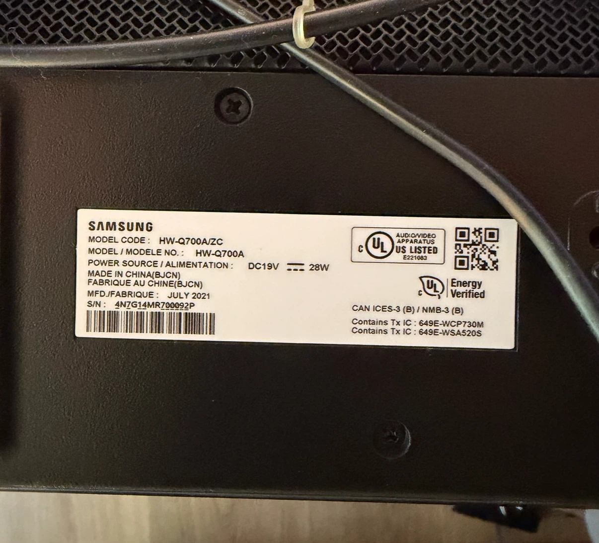 Samsung HW-Q700A Soundbar - photo 3