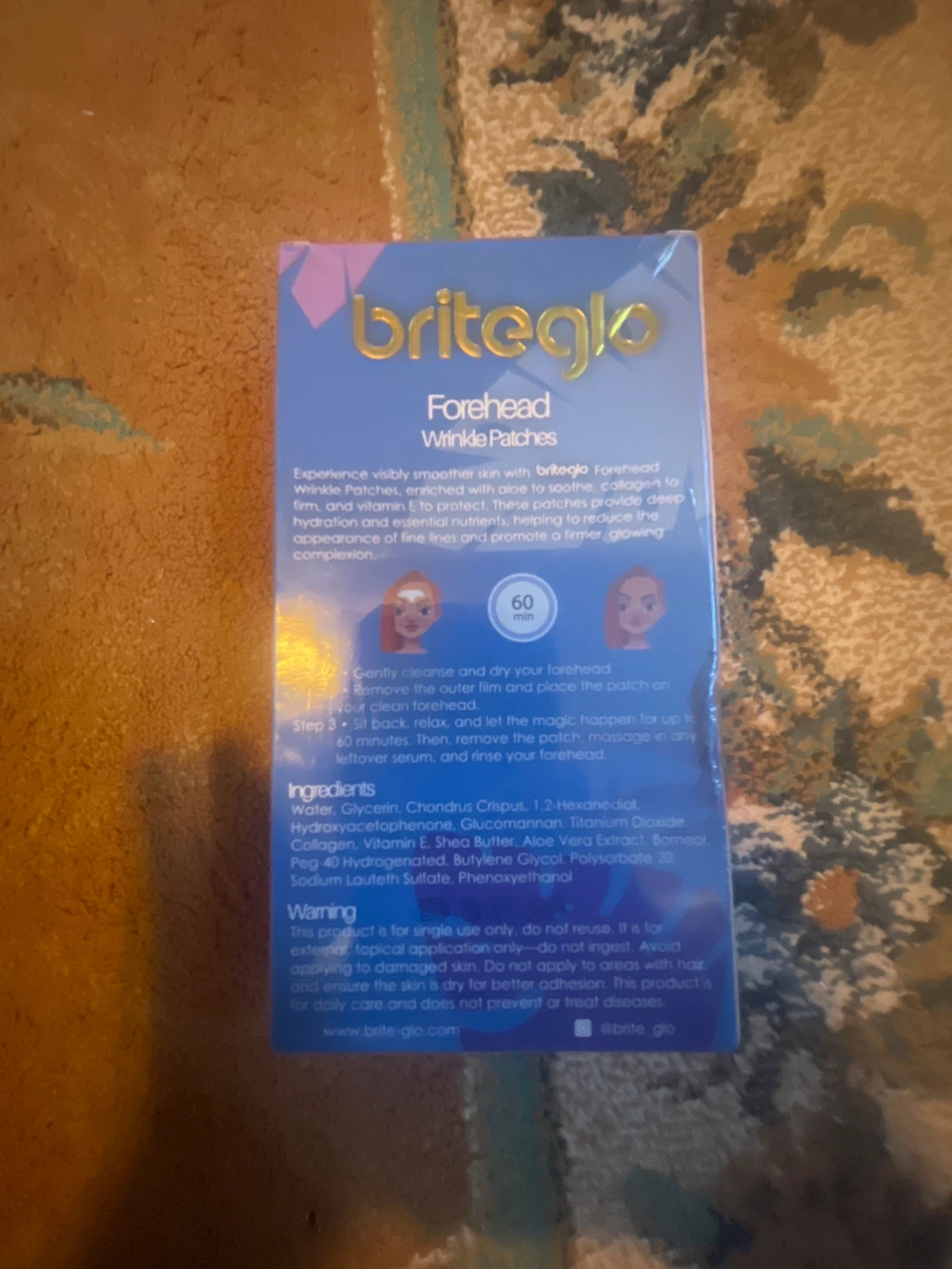Briteglo Forehead Wrinkle Patches - 14 Pack - photo 2