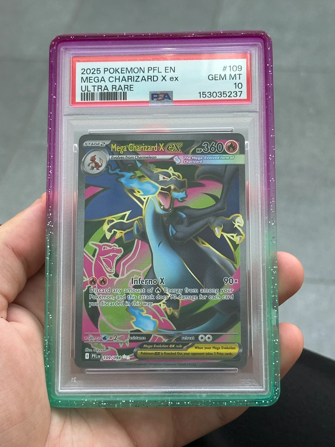 PSA 10 Mega Charizard X ex Pokemon Card
