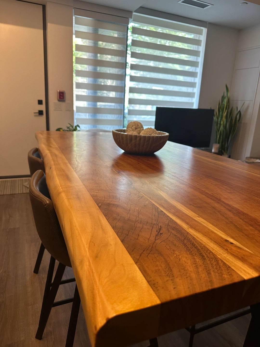 Live Edge Wood Bar Table & Chairs