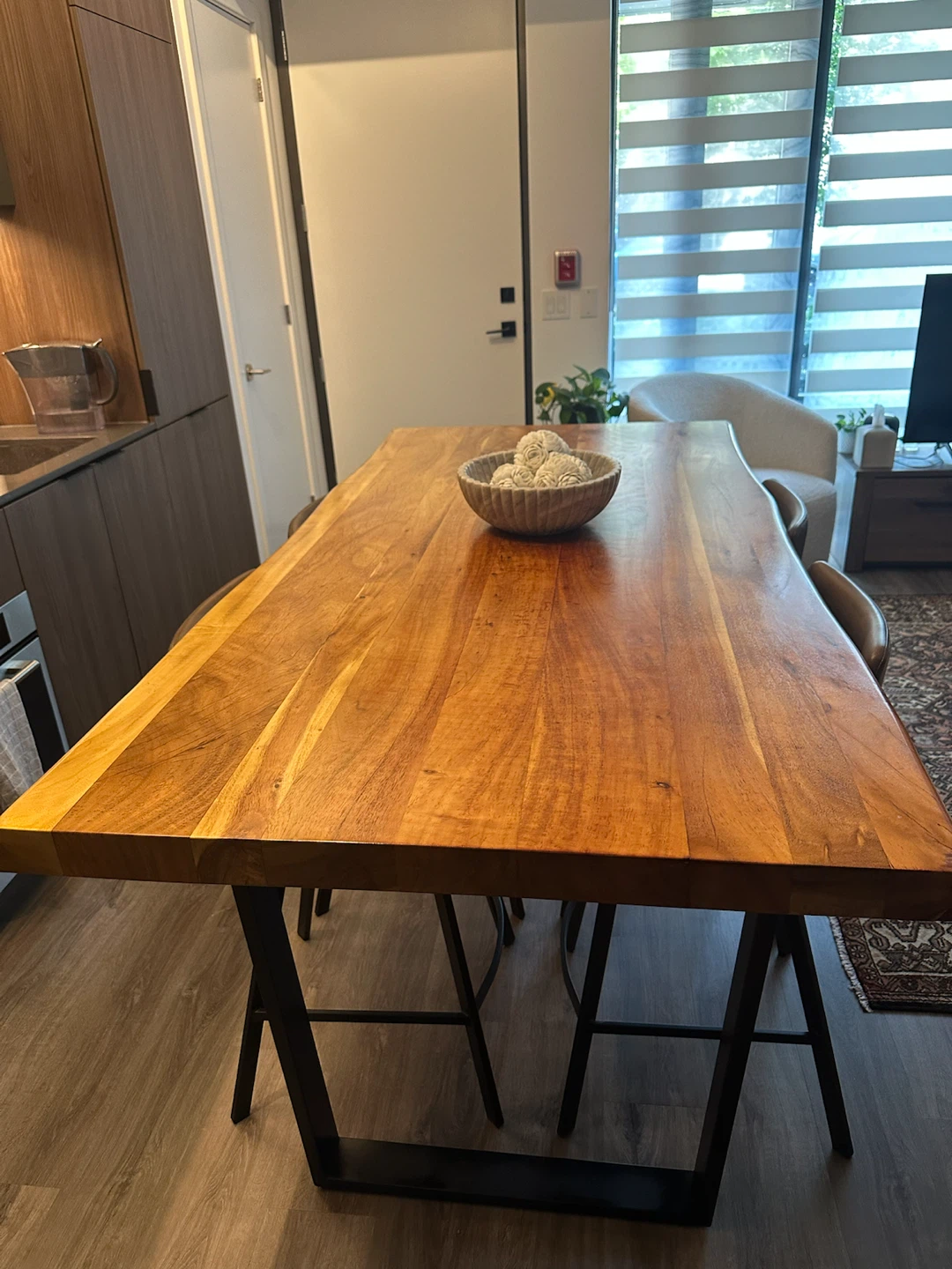 Live Edge Wood Bar Table & Chairs - photo 5