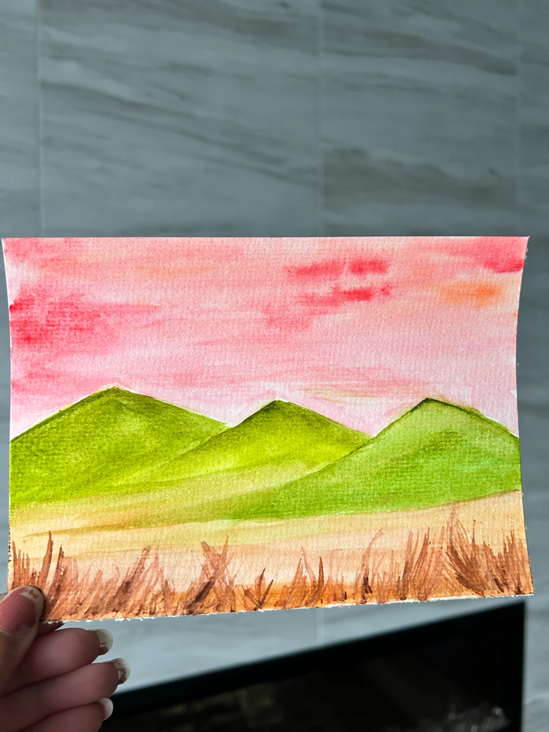 Original Landscape Watercolour Art 5x7 inches