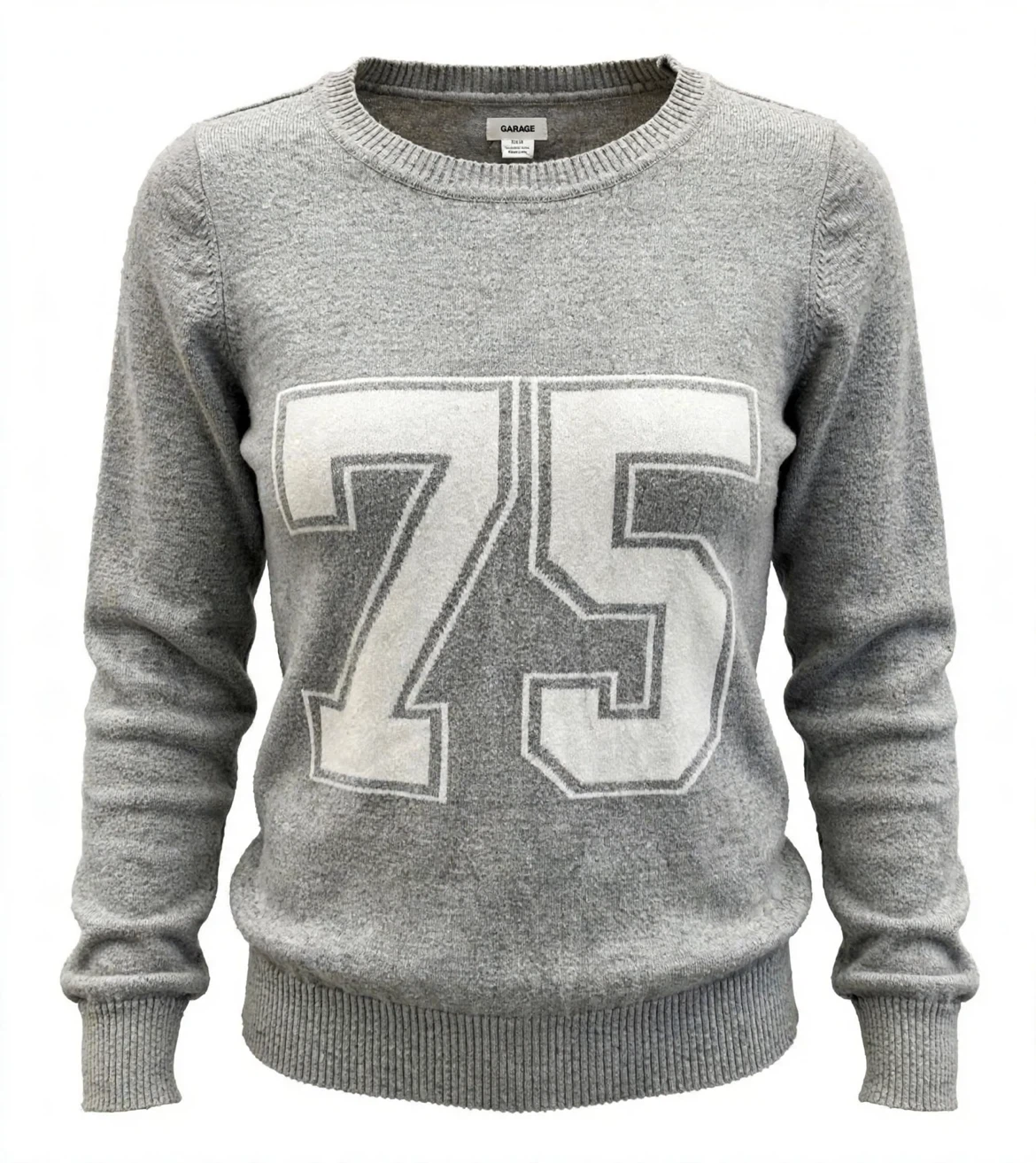 Garage Grey Sweater with 75 Graphic