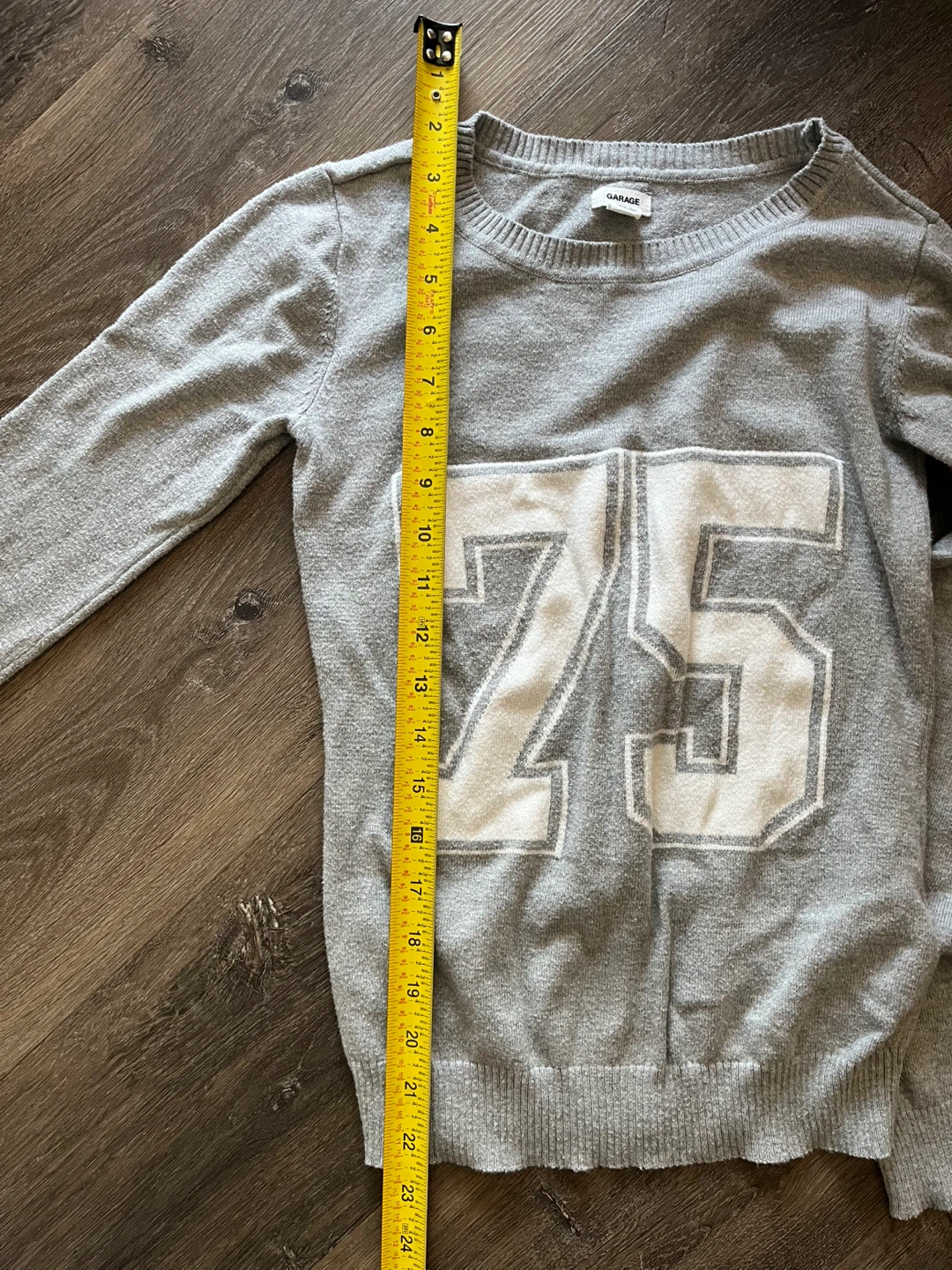 Garage Grey Sweater with 75 Graphic - photo 5