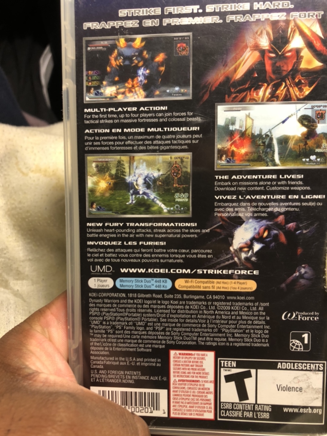 Dynasty Warriors: Strikeforce for PSP - photo 2