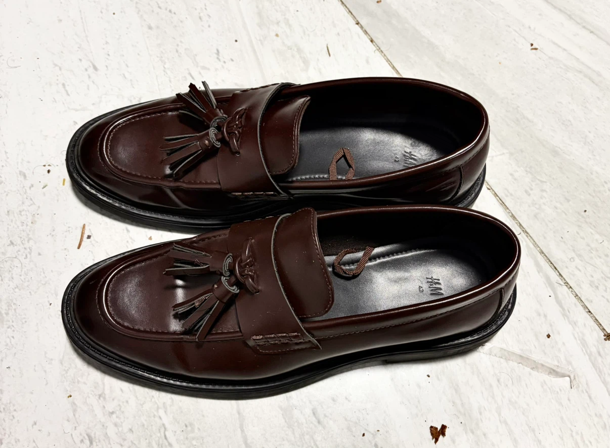 H&M Tassel Loafers - Brown - Size 42