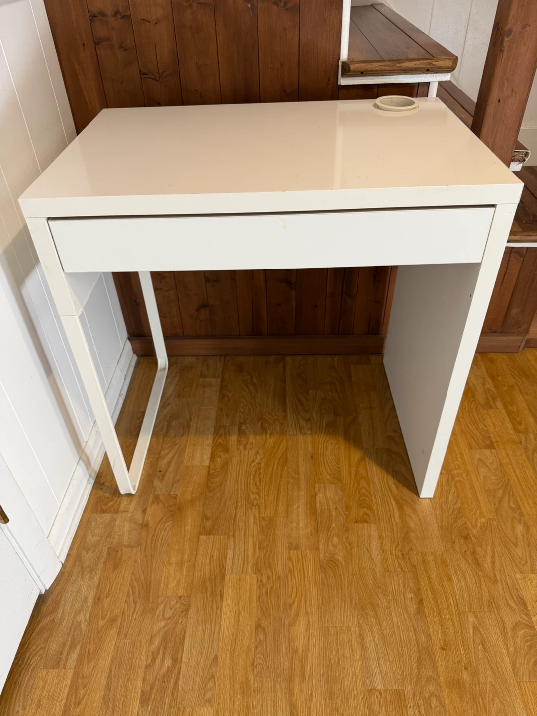 White IKEA Desk