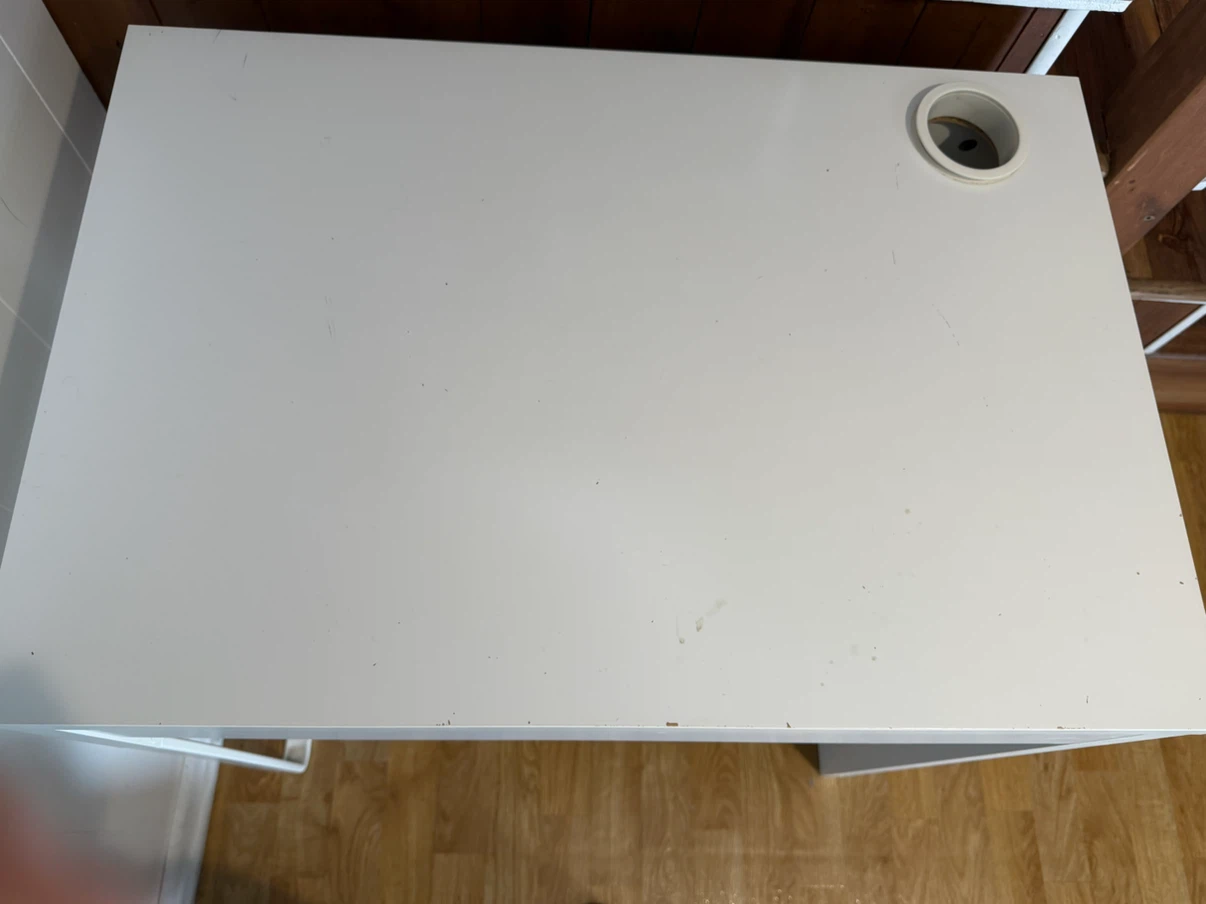 White IKEA Desk - photo 3