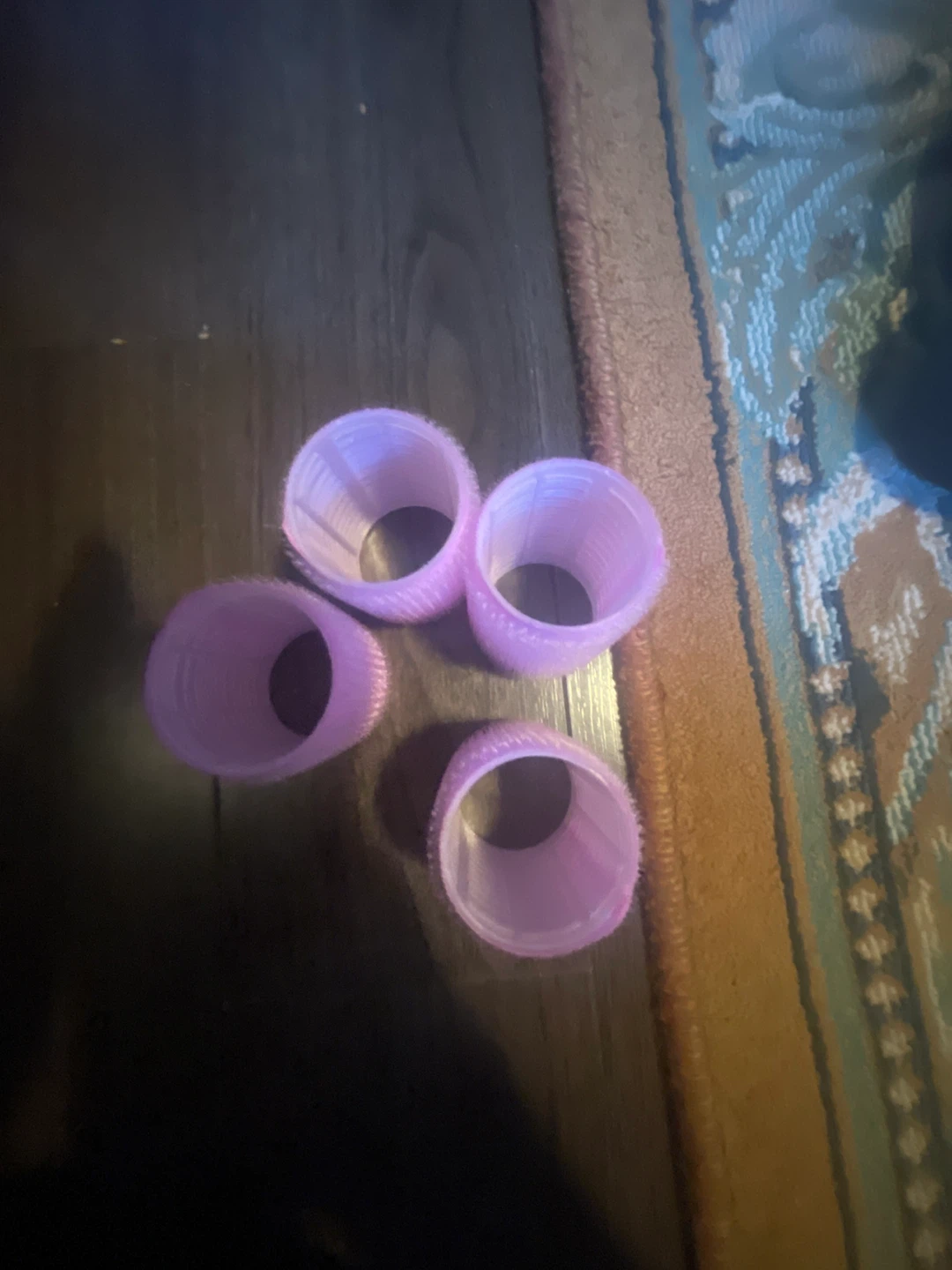 Set of 4 Pink Hair Rollers