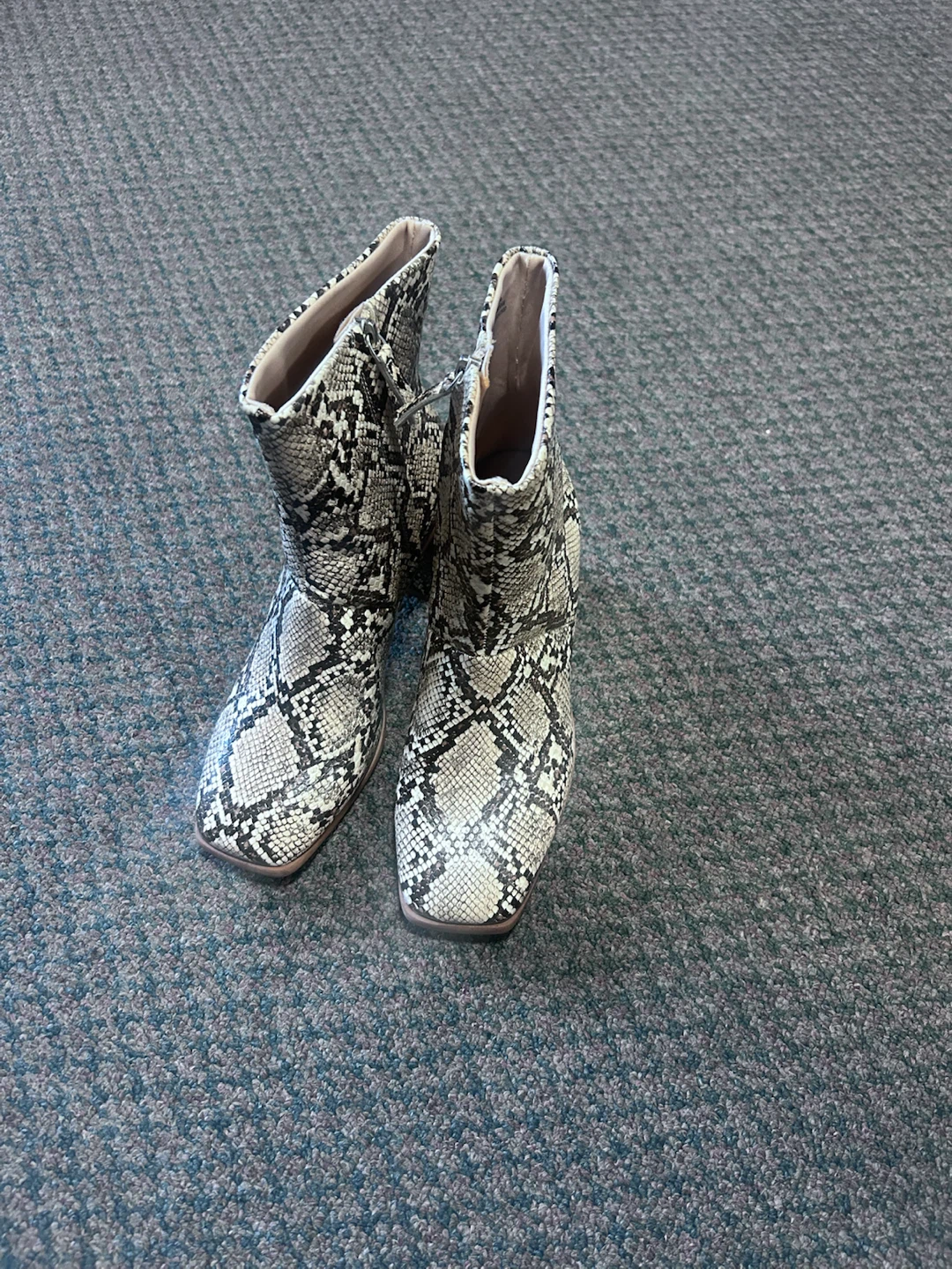 Time and Tru Snake Print Ankle Boots - photo 2