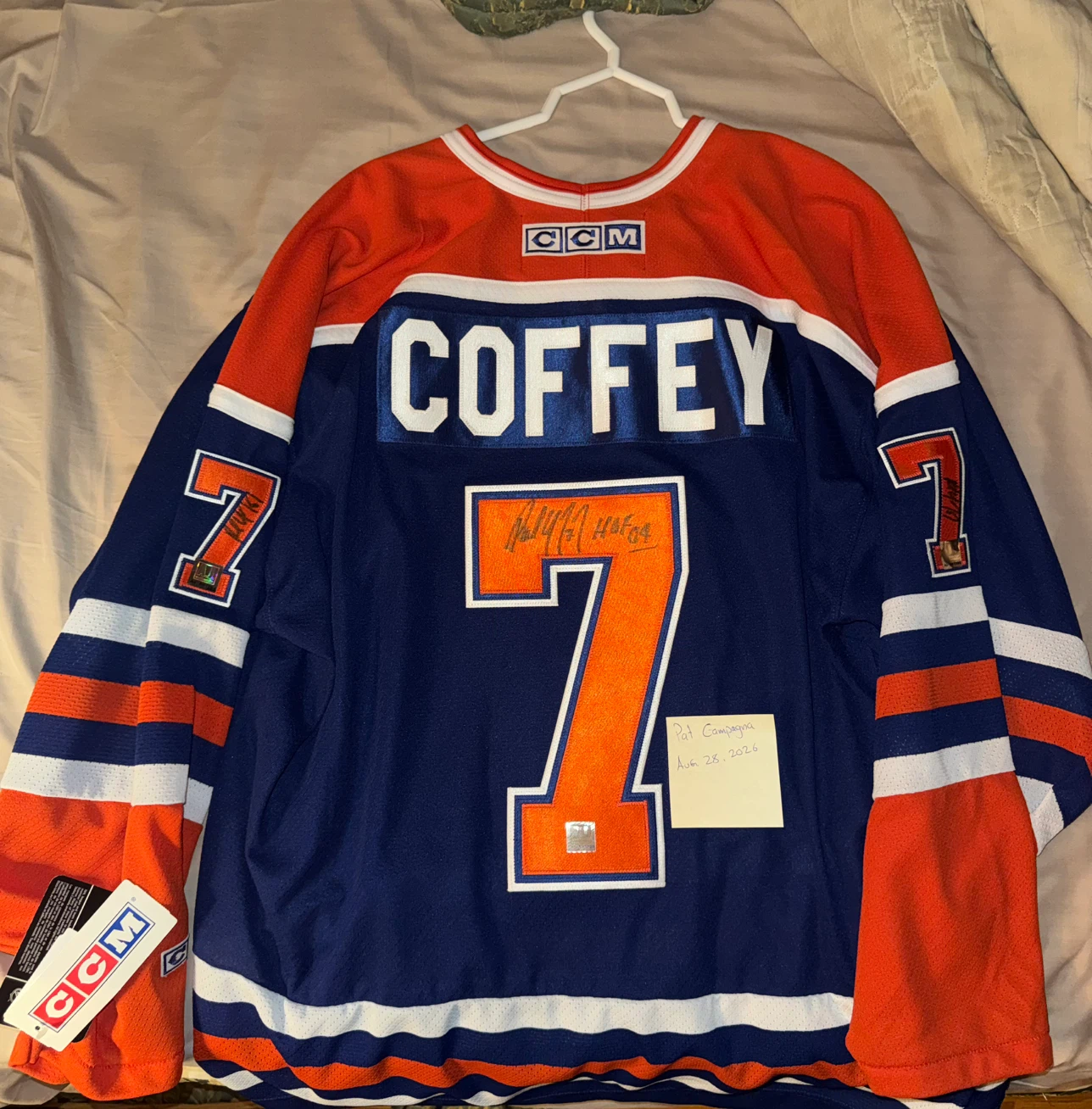 Signed Edmonton Oilers Paul Coffey Jersey
