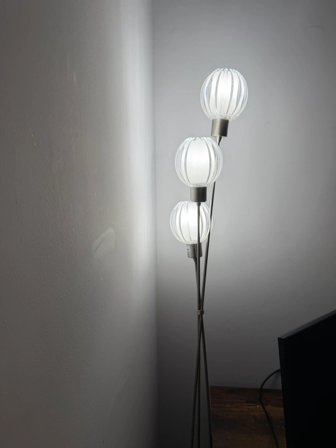 MOVING SALE - Three-Light Modern Floor Lamp