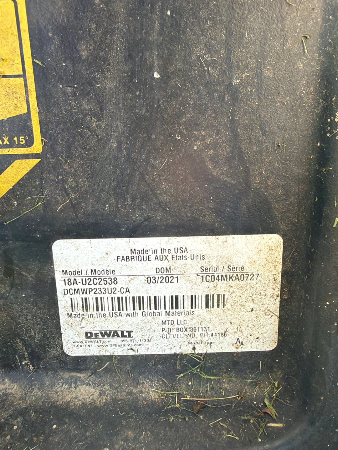 DeWalt 20V Max Cordless Lawn Mower - photo 3