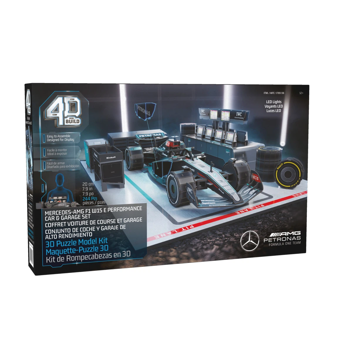 4D Build Mercedes-AMG F1 W15 E Performance Car & Garage Set