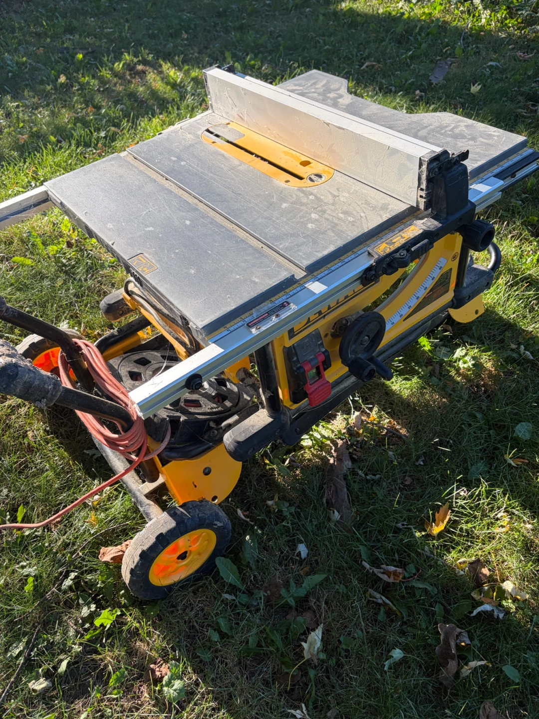 DeWalt Portable Table Saw with Rolling Stand