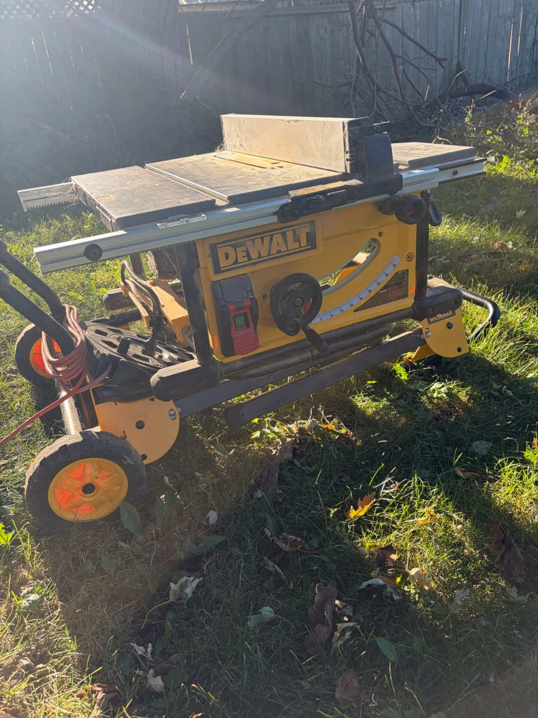 DeWalt Portable Table Saw with Rolling Stand - photo 2