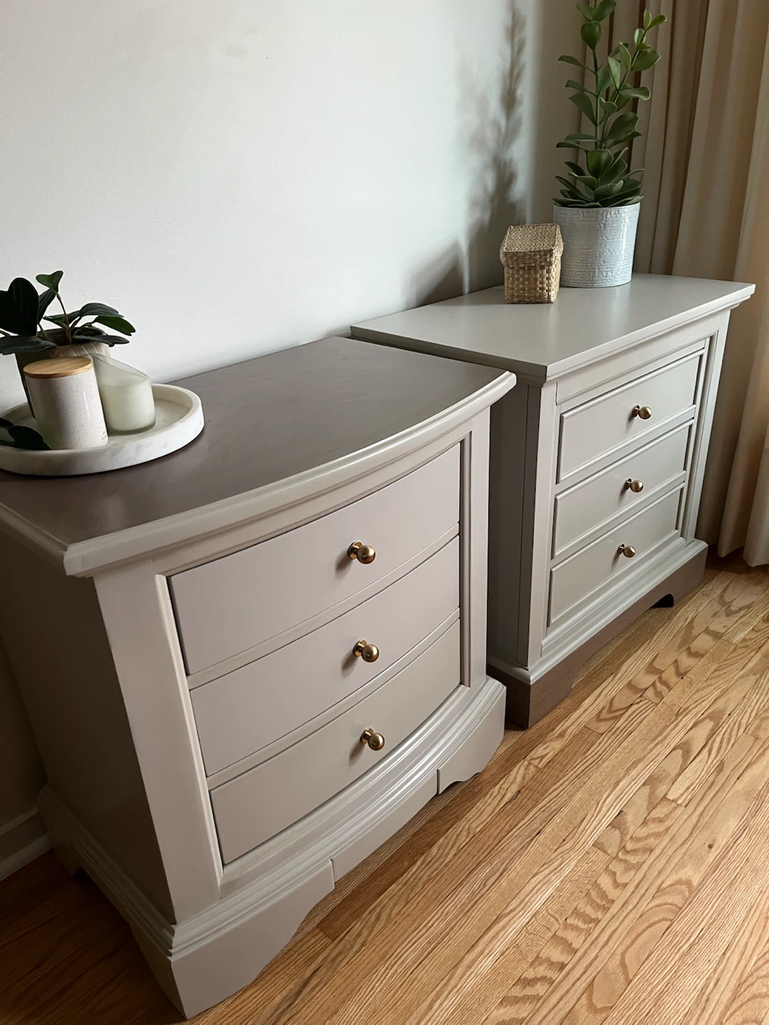 Custom King Size Nightstands with 3-drawer Storage - photo 2