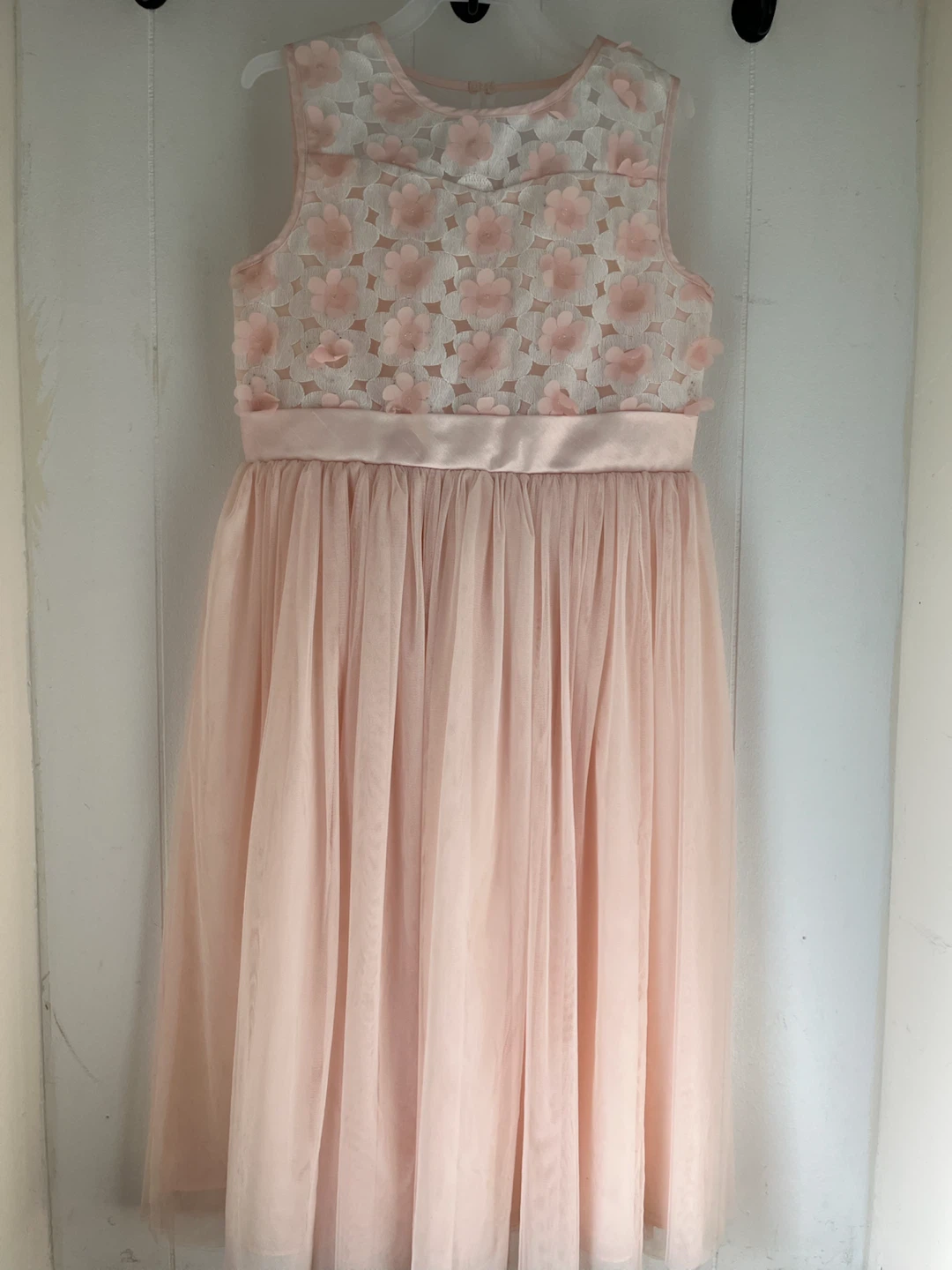 Girls Pink Tulle Dress - size 14