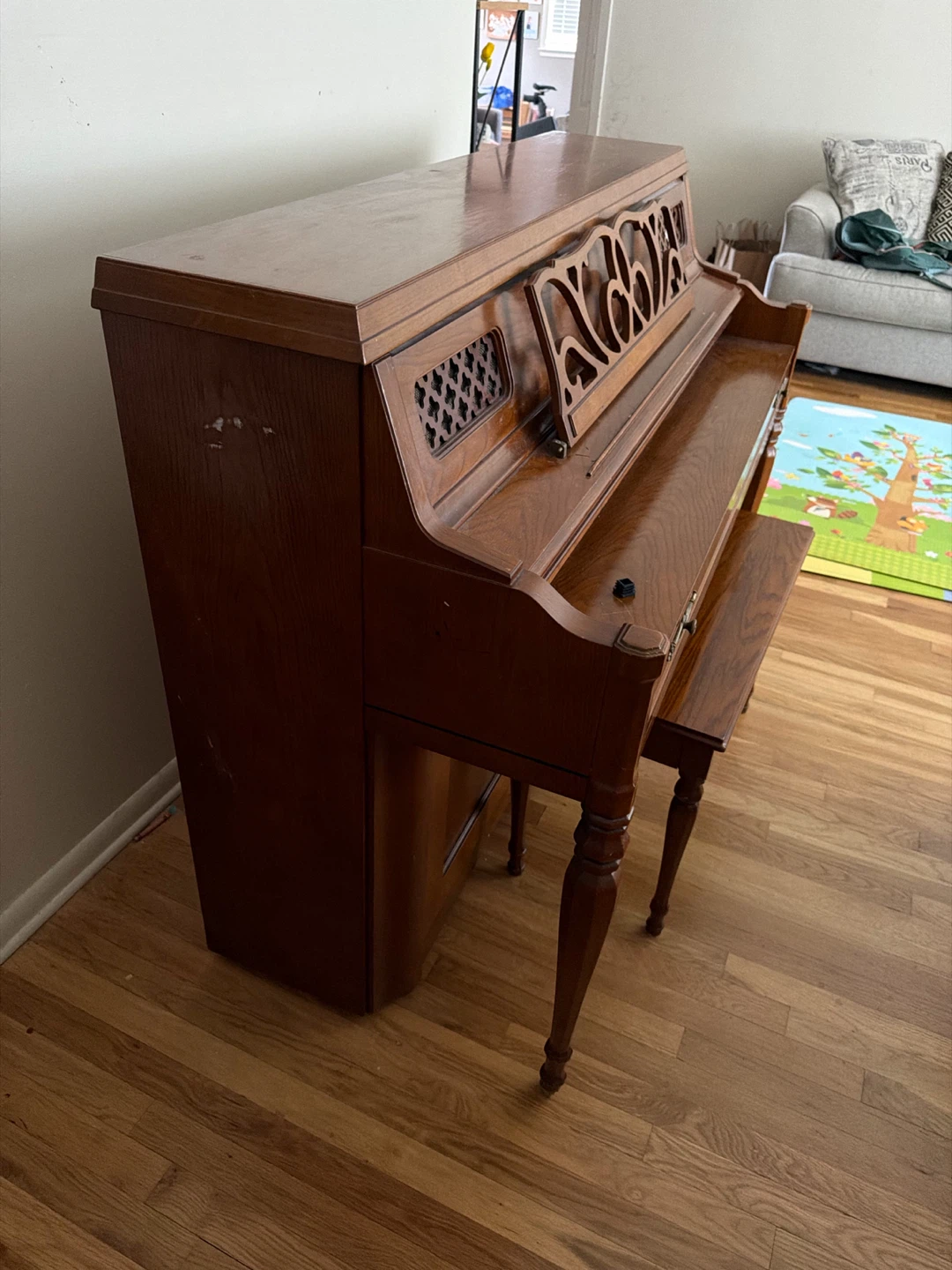 Young Chang Wood Upright Piano with Bench - photo 3