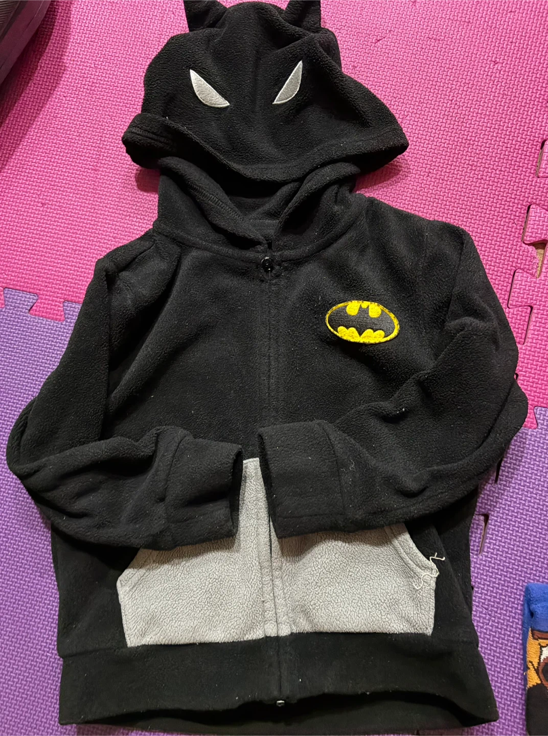 Batman Fleece Zip-Up Hoodie ~ Size 5 year