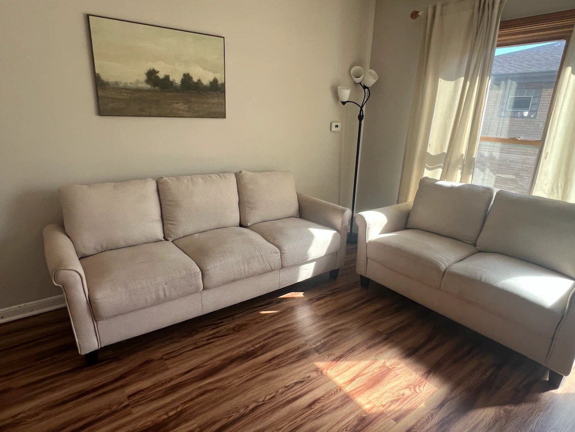 Beige Sofa and Loveseat Set - photo 3