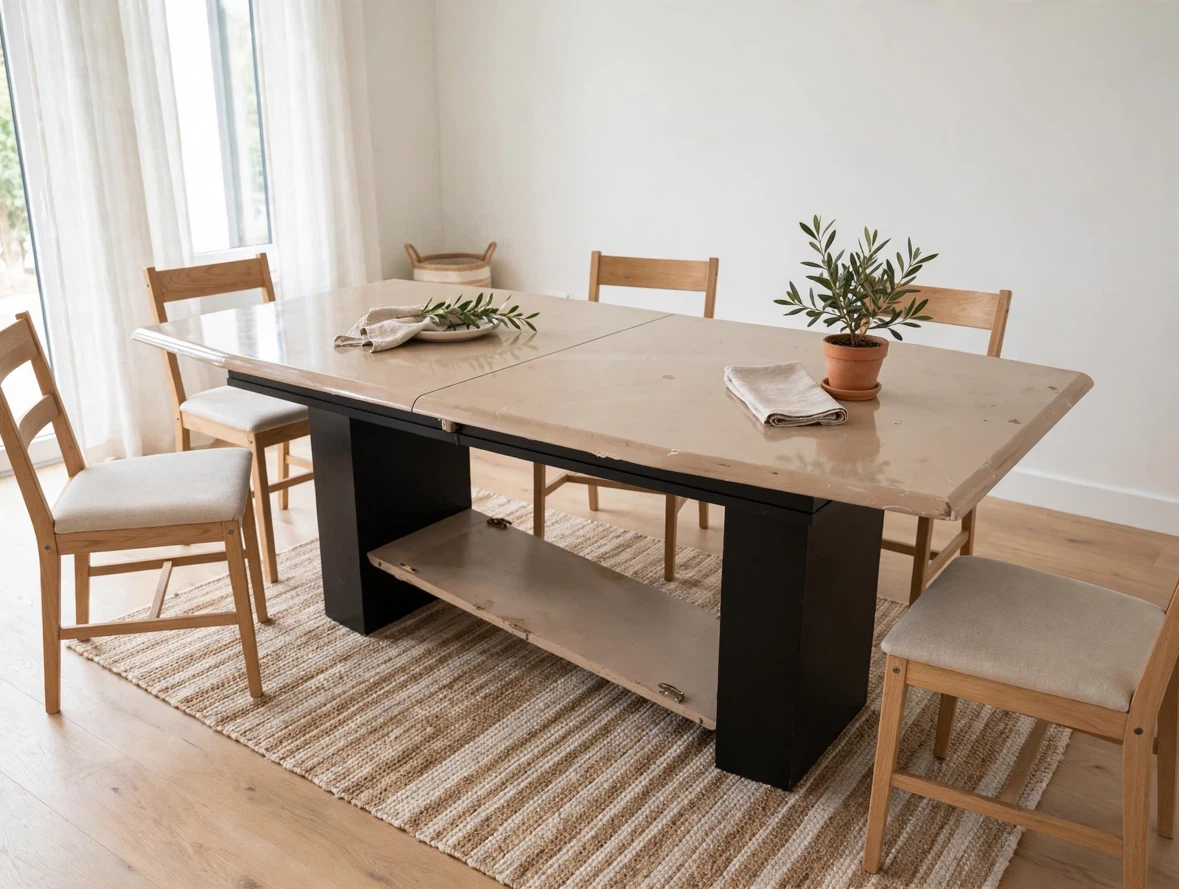 Dining Table with Four Chairs