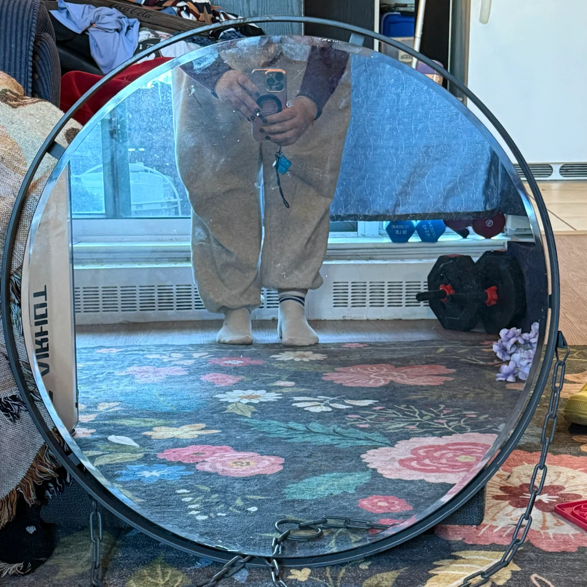 Round Metal Mirror