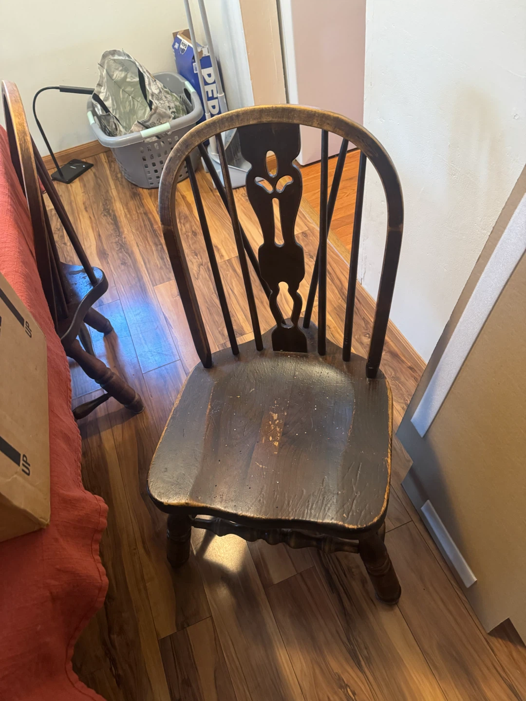 Vintage Wooden Dining Chairs ,table and china cabinet - photo 3