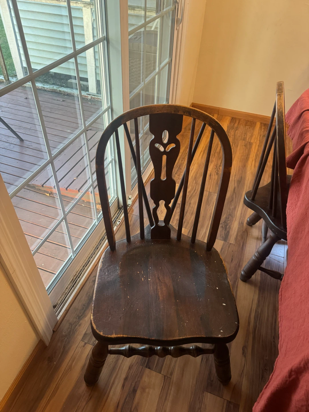 Vintage Wooden Dining Chairs ,table and china cabinet - photo 5