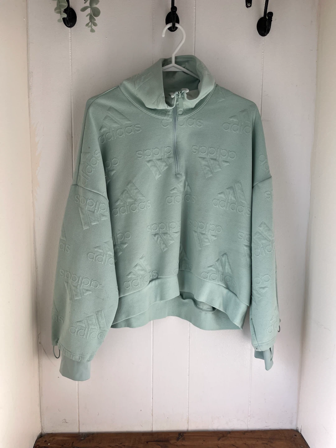 Adidas embossed quarter-zip pullover - photo 2