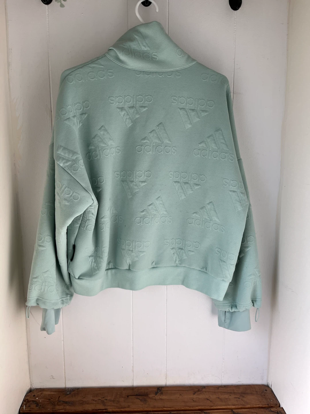 Adidas embossed quarter-zip pullover - photo 3