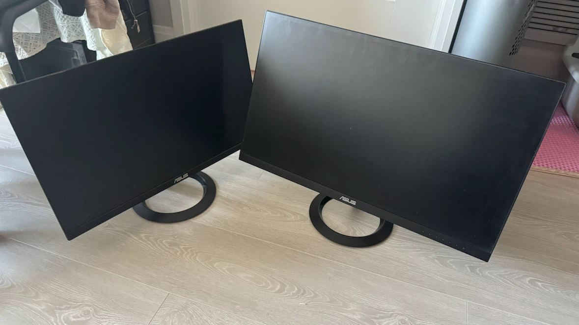 Two ASUS Computer Monitors