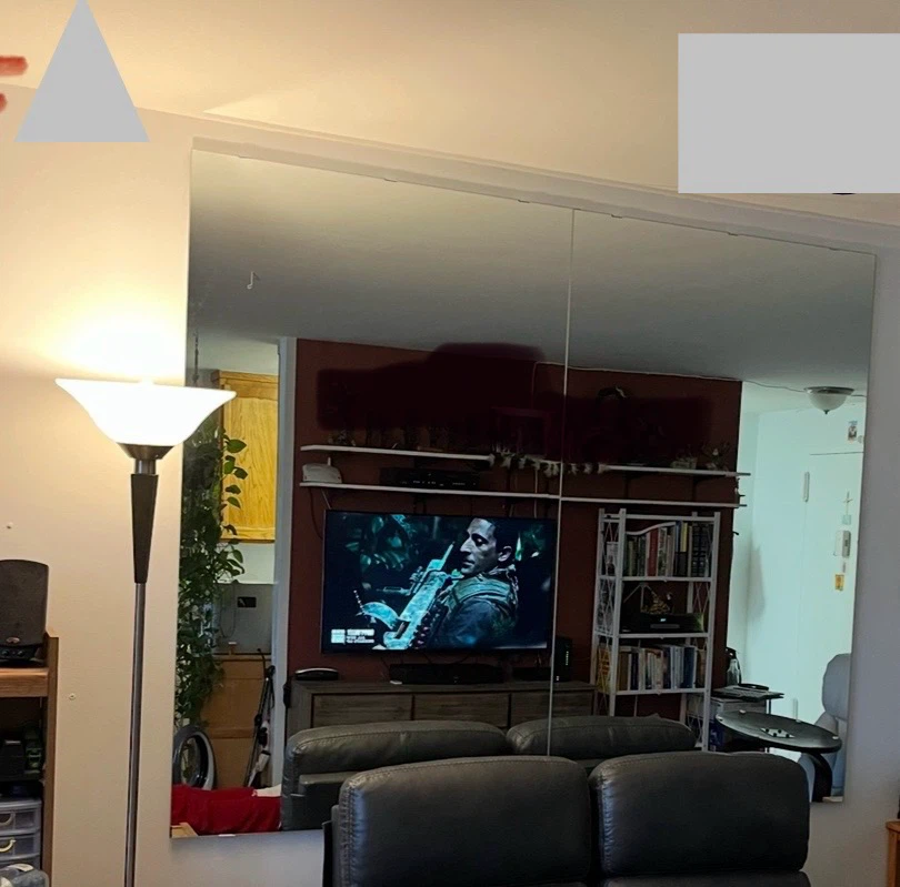Frameless Wall Mount Mirrors (Two 36”x 60”)