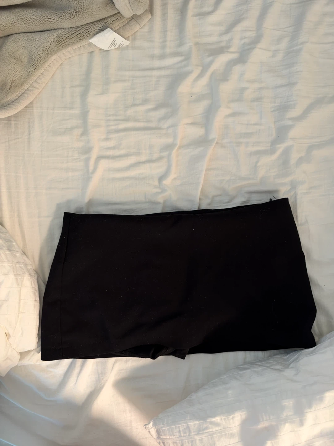 Edikted black mini skirt