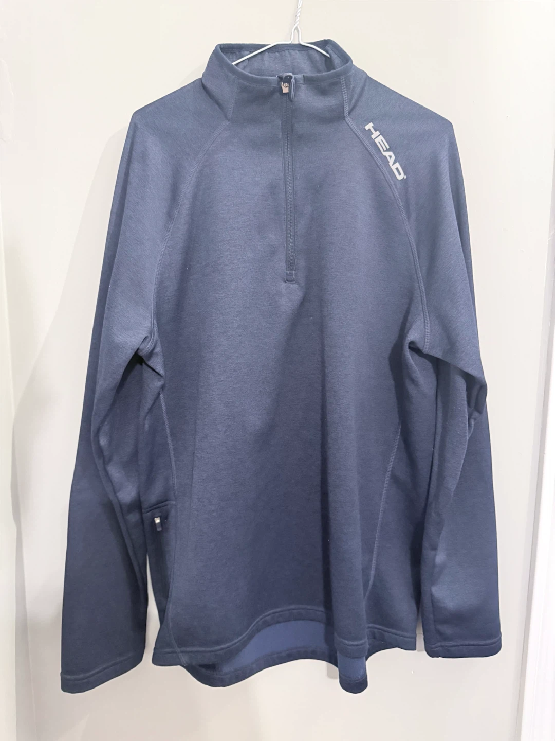 Men's Head Athletic Performance 1/4-Zip Pullover – Navy, Size L - photo 2