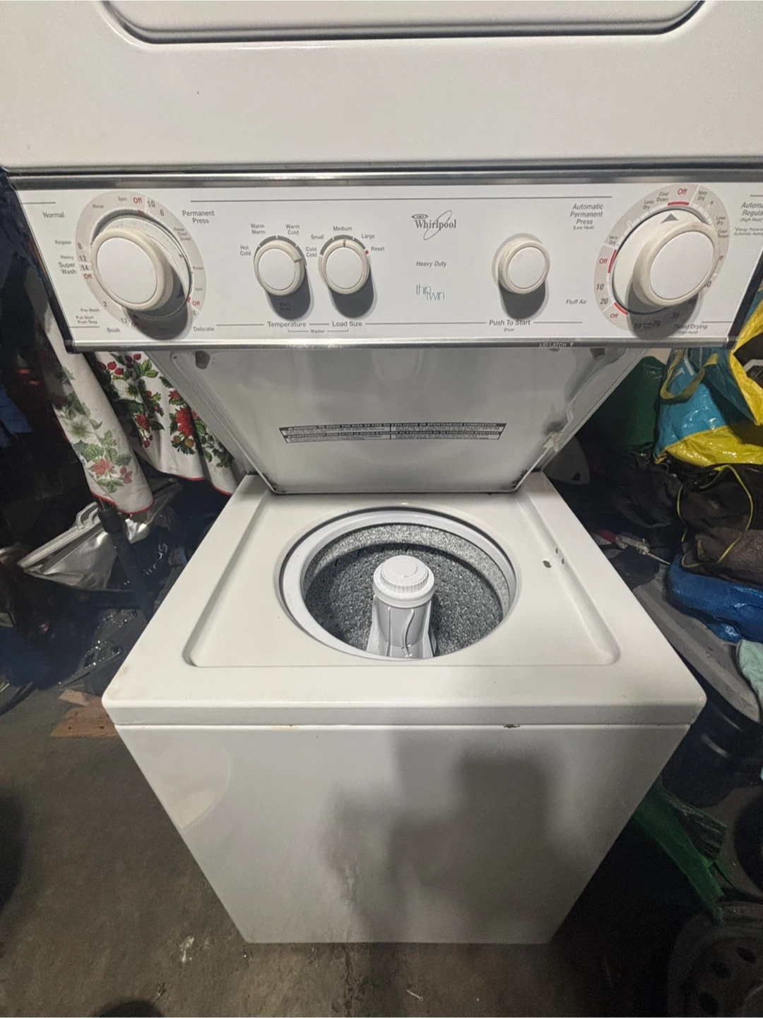 Whirlpool stacked washer and dryer unit - photo 3