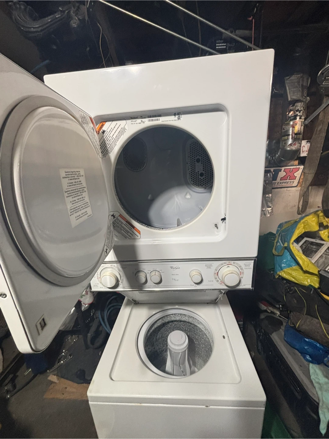 Whirlpool stacked washer and dryer unit - photo 4