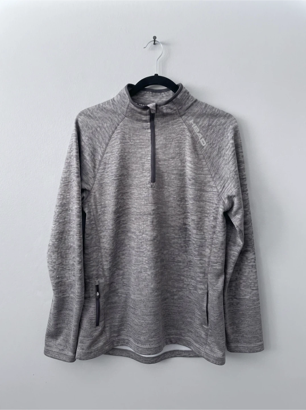 Men's Head Athletic Performance 1/4-Zip Pullover – Grey, Size L