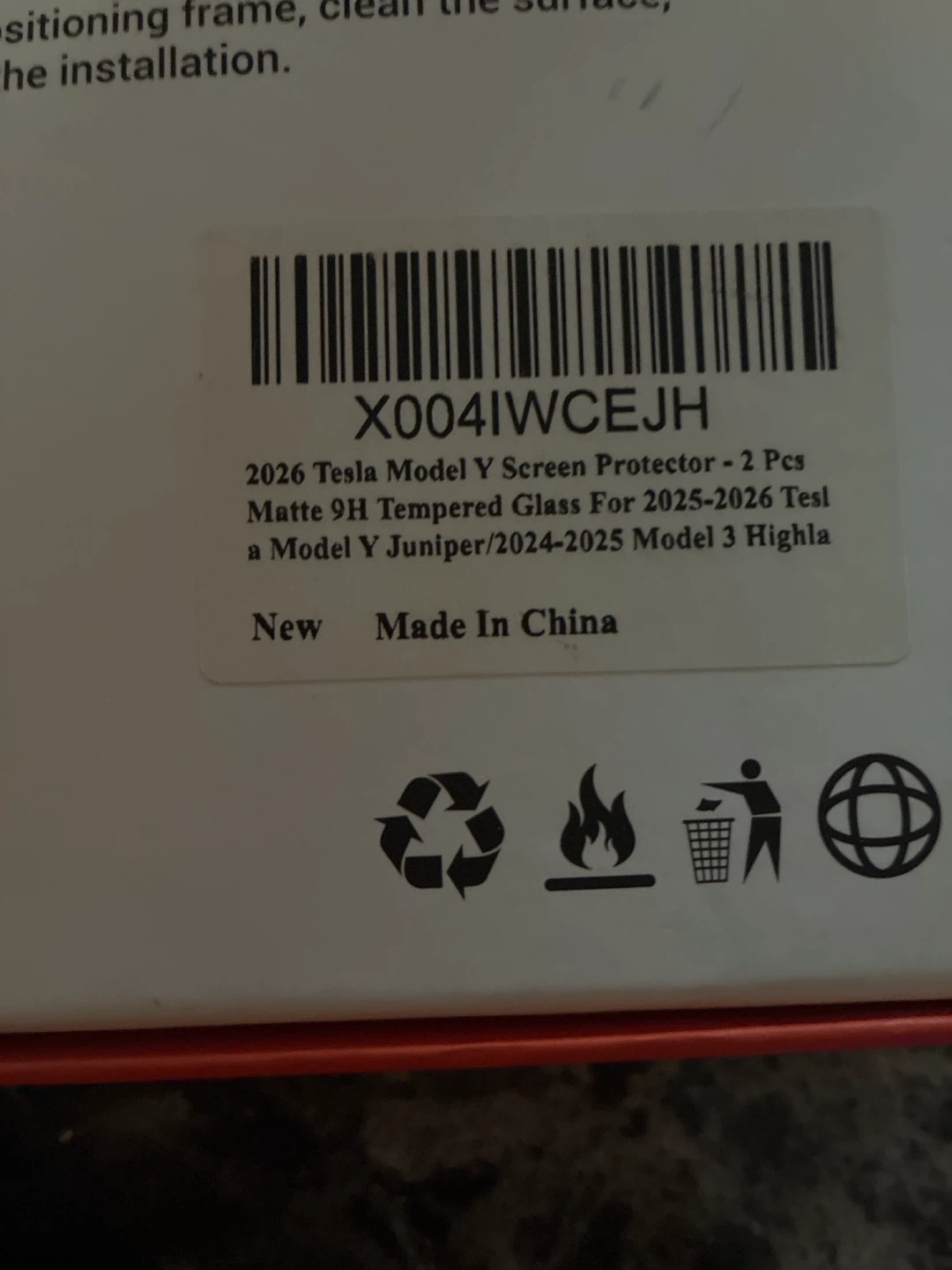 Tesla 2026 screen protector - photo 3