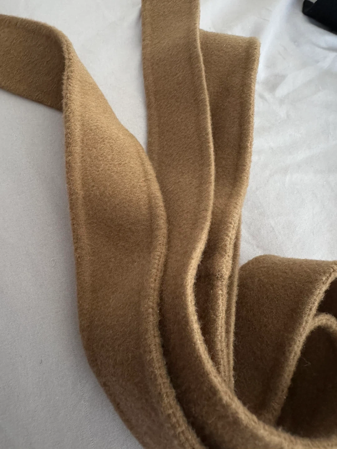 Max Mara Camel Wool Jacket Belt - photo 2