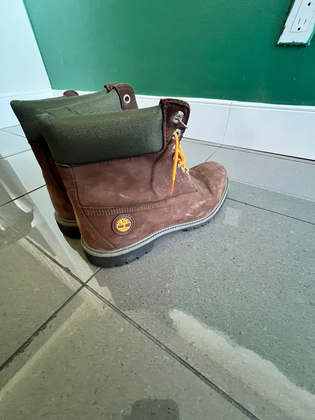 Timberland Premium Brown Leather Boots size 10.5 - photo 3