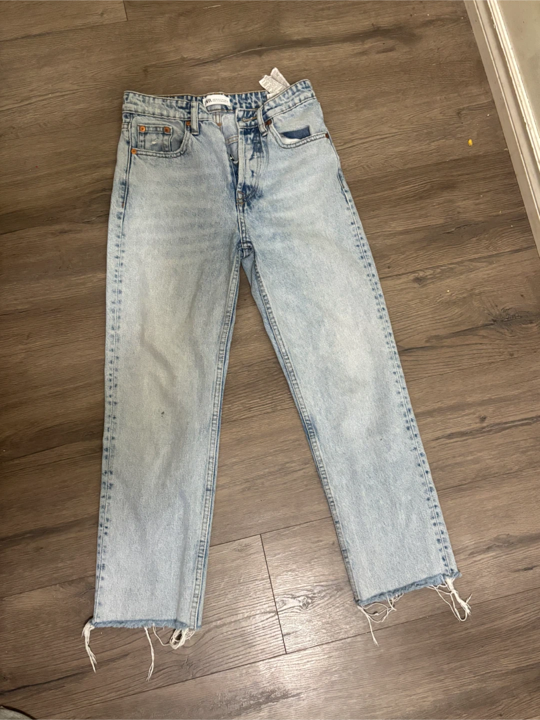 ZARA light wash denim jeans, size 24