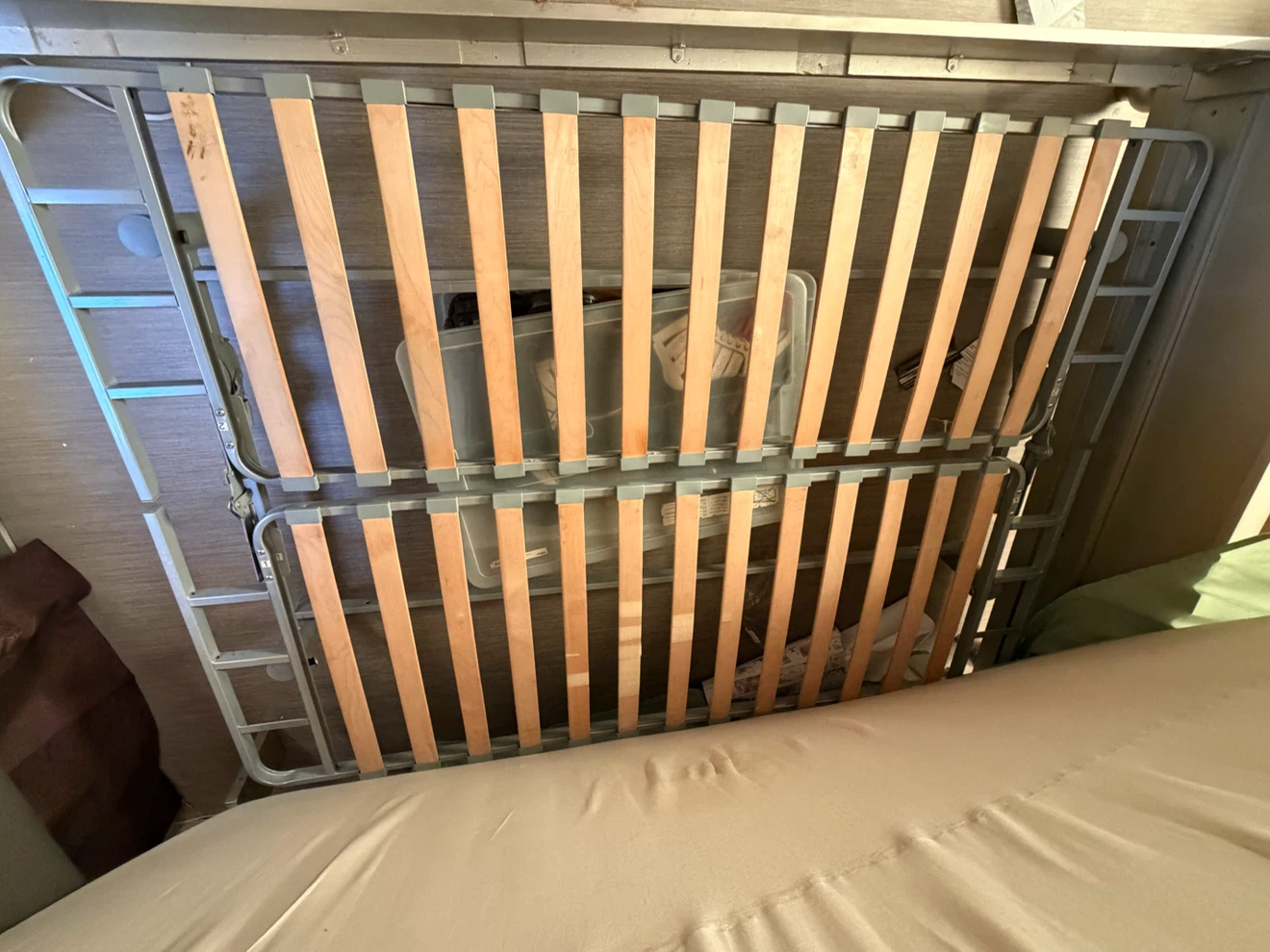 Silver Upholstered Queen Bed Frame - photo 4