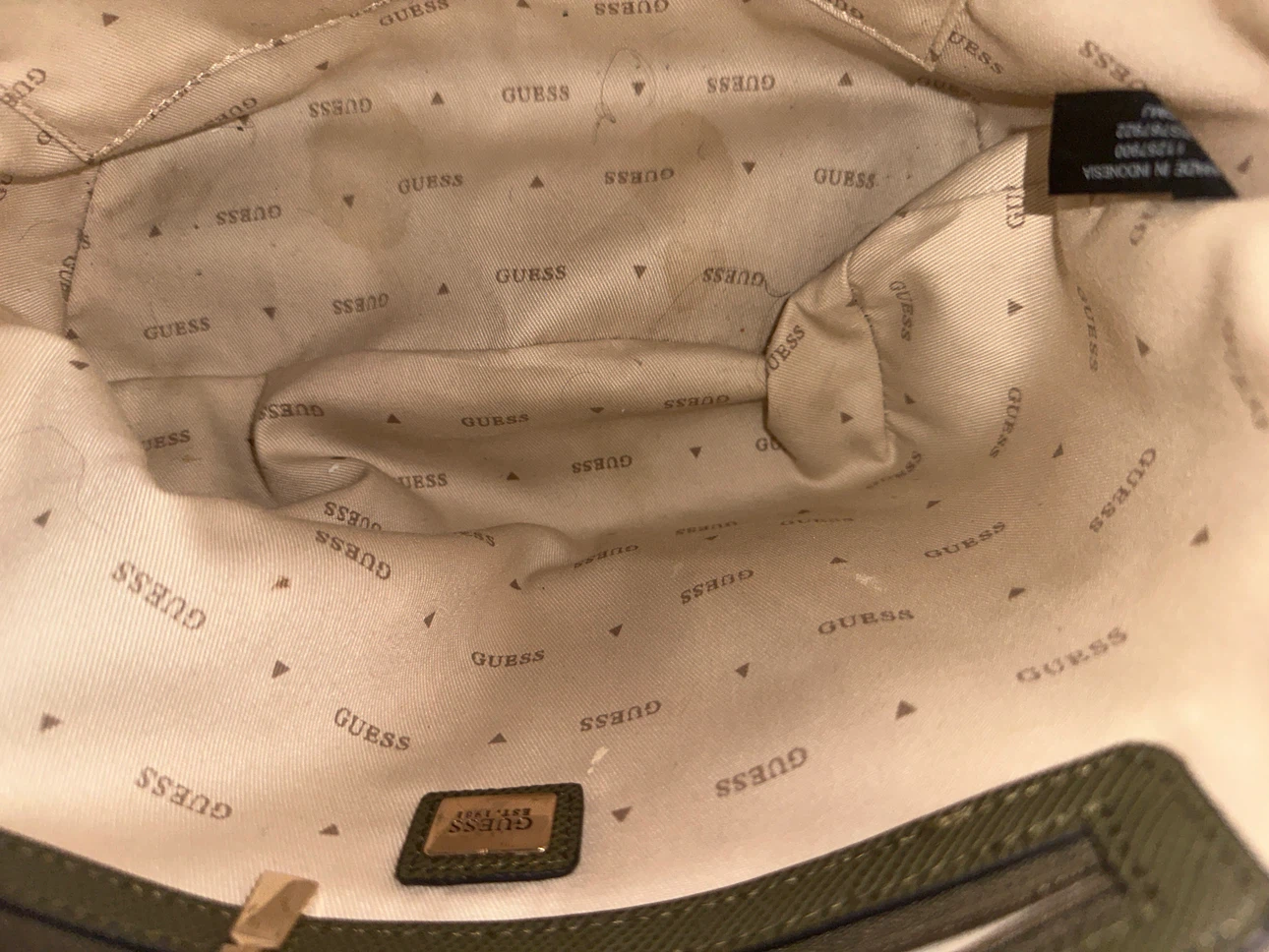 Guess Olive Green Tote Bag - photo 5