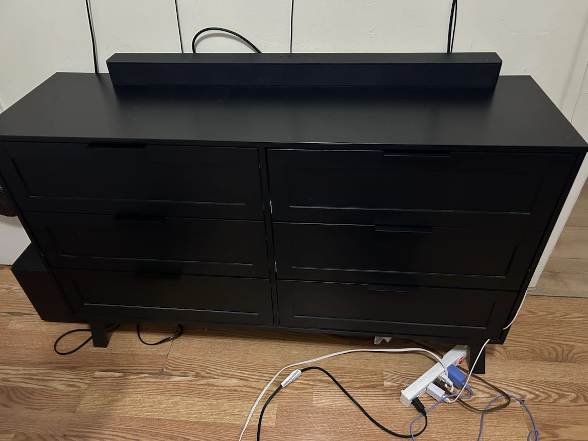 Black 6-Drawer Dresser
