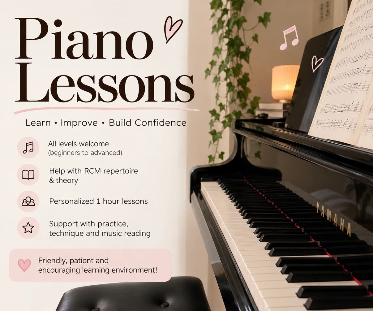 Private Piano Lessons | Beginners Welcome!