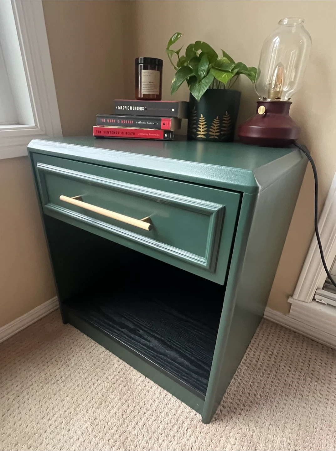 Modern Art Deco End Table / Nightstand