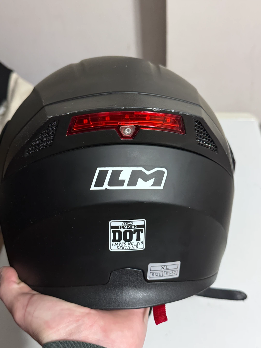 ILM-902 Motorcycle Helmet Matte Black Size XL - photo 3