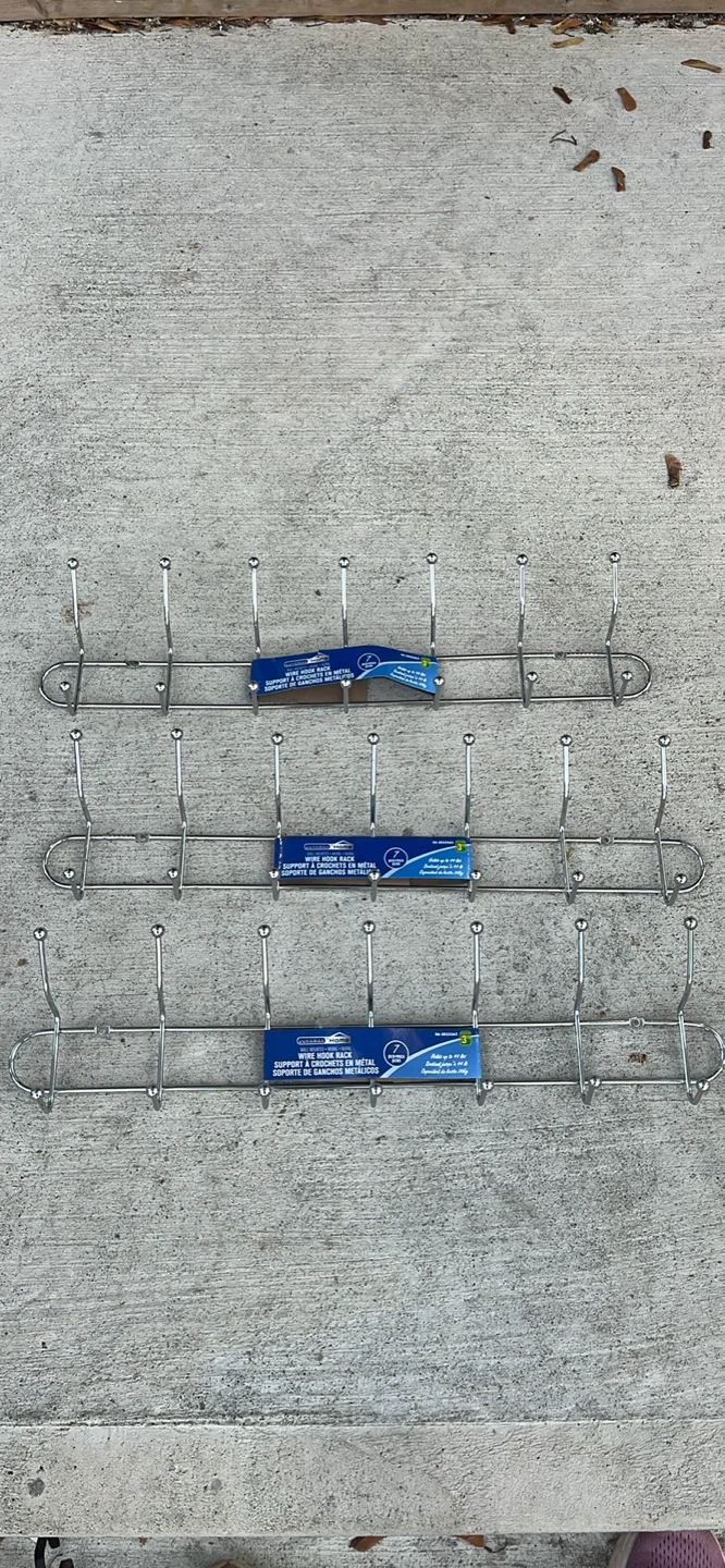 3 Duramax Home Wall Mounted Wire Hook Racks - photo 3