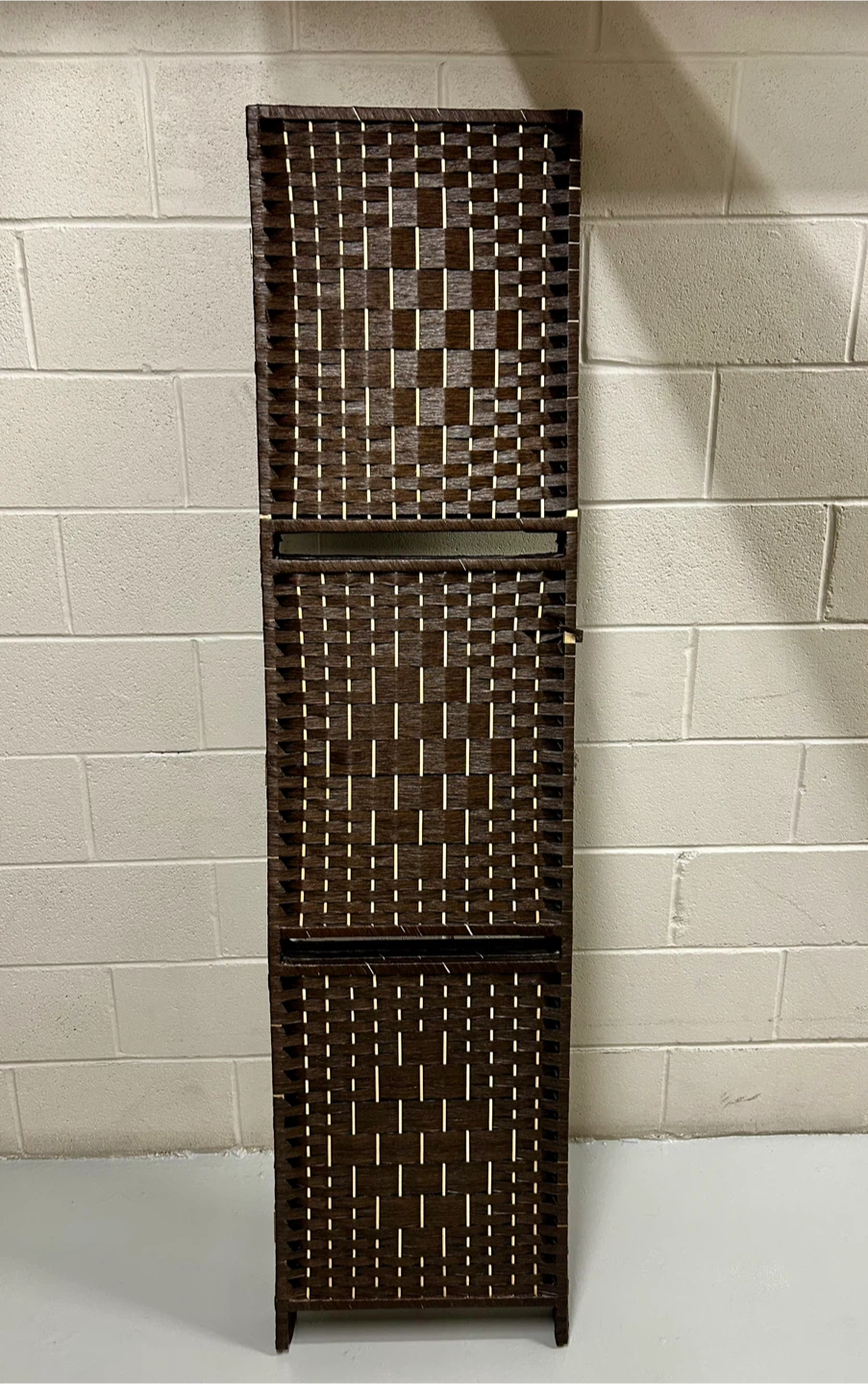 Dark Brown Woven Room Divider - photo 3